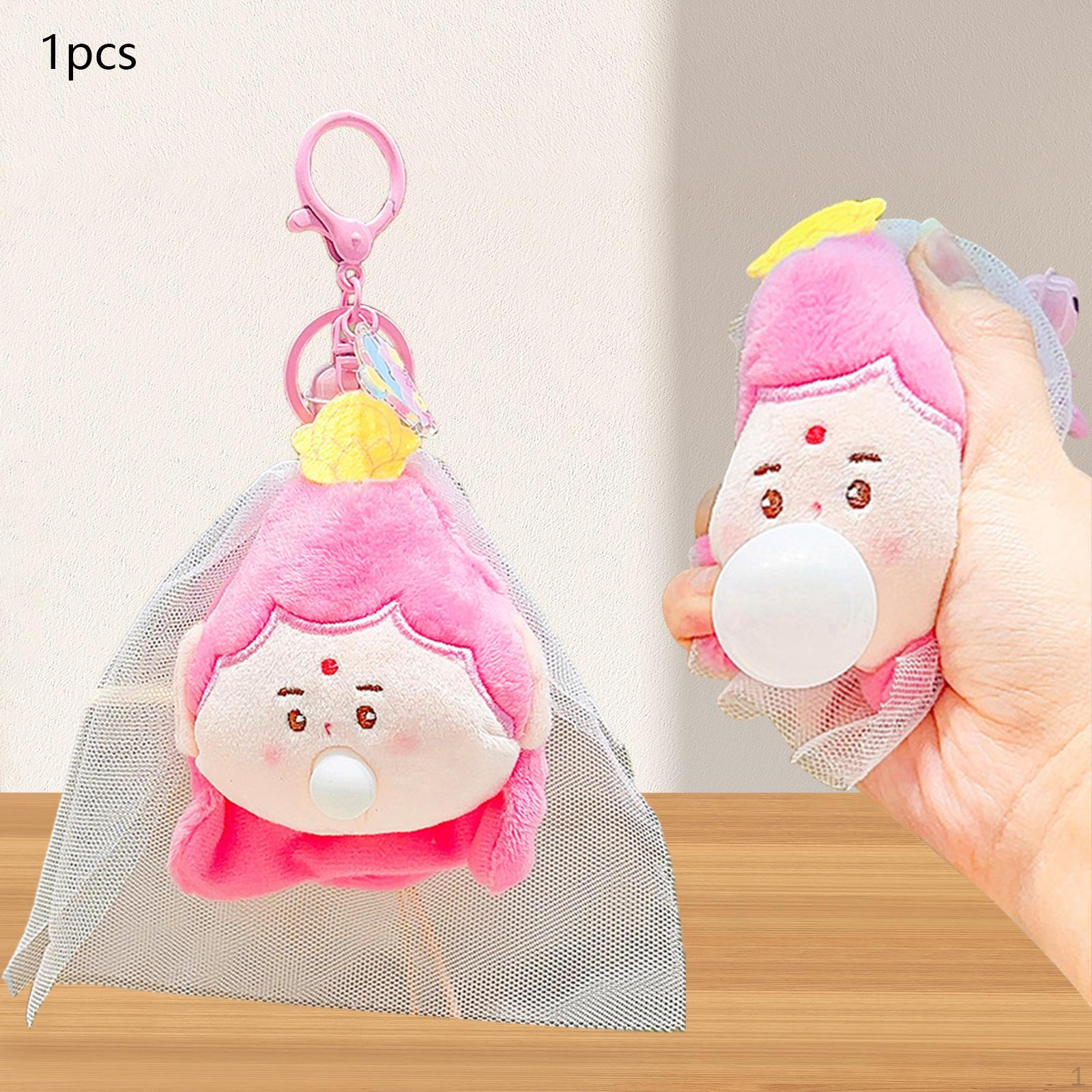 

Брелок Будда плюшевый милый забавный мягкий мультяшный кулон реалистичный розовый