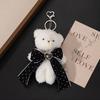 Creative Plush Cartoon Bear Sweet Bow Dot rose Personality Ribbon Chain Couple Sisters Accessories Bag Charm