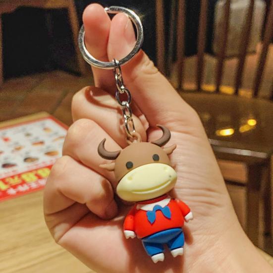 Корова кукла автомобиль брелок для ключей сумка для хранения орнамент небольшой кулон — фото 4