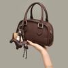 YUYULA Leather Handbag, Women's Crossbody Bag, Shoulder Bag, Coffee Color