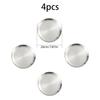 4pcs Stainless Steel Silver Plates, Korean Style Grilled Meat Plates, Household Circular Trays, Bone Plates, Cake Plates
