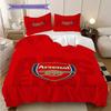 Arsenal Emblem Vibrant Background Bedding (1 * duvet cover + 2 * pillowcase, without core) 2D Flat Soft and comfortable Duvet cover and pillowcase