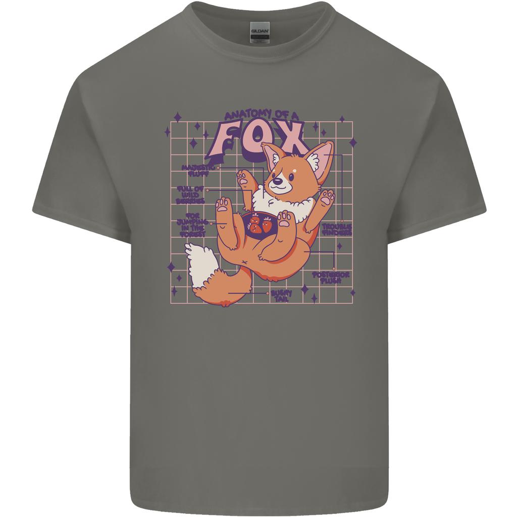 Anatomy of a Fox Foxes Funny Unisexs Light Cotton TShirt