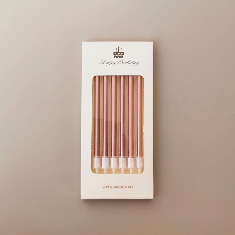 Elegant Long Stick Smokeless Candles for Cake and Wedding Decor