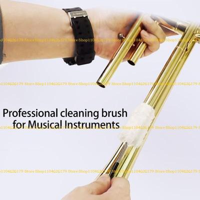 A1A2 Trumpet Cleaning Care Tool Mouthpiece Brush Valves Brush Flexible Snake Brush
