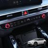 For Kia EV6 2026 2026 Accessories 2pcs Aluminum Alloy Air Conditioner Knob Cover Ring Adjust Trim Interior Accessories