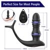 Thrusting Anal Plug Vibrator Wireless Control Male Prostate Massager Delay Ejaculation Lock Rings Butt Plug Sex Toys for Men