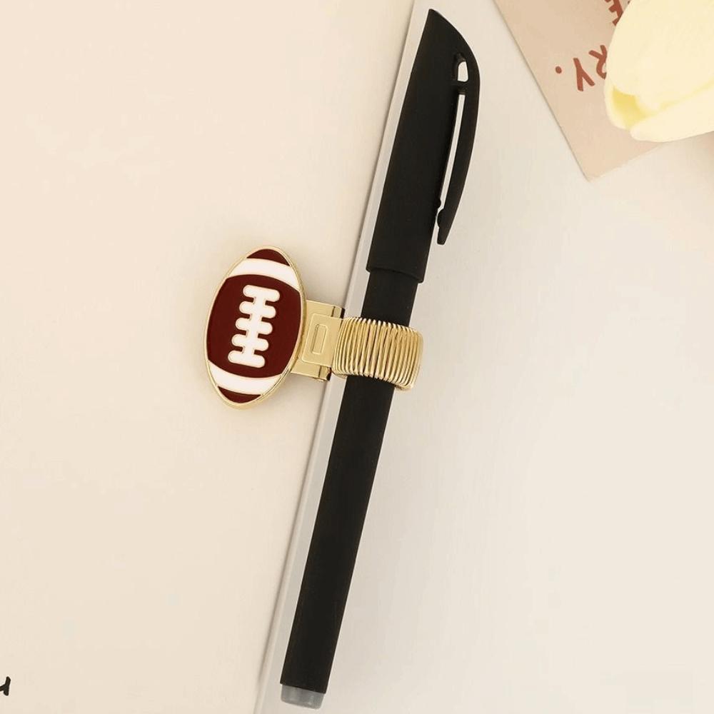Sports Equipment Series Pen Clip Metal Journal Clip Paper Fix Clips  Stationery Accessories