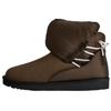 Attempt X  Collaboration Cow Split Leather Casual Versatile Ankle Boots Unisex Ankle Boots Brown 1180170-BRN