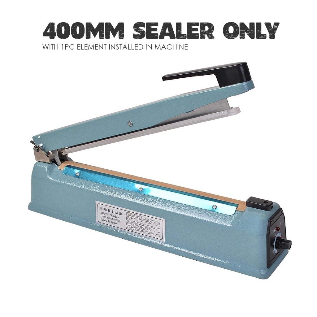 Metal Plastic Impulse Sealer Machine 200MM//300MM/400MM Seal Mesin Sealer Plastik Heat Sealing Machine Packing Mesin Pengedap Makanan