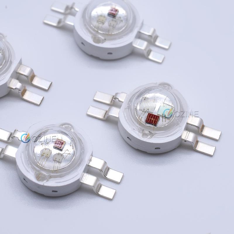 High Power RGB LED Beads: 1W/3W Red, Green, Warm White, Blue, Full Spectrum Ultraviolet.