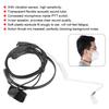 2pcs Two Way Radio Headphone Throat Microphone Headset Fit for BaoFeng UV-5R UV-6R UV B5 BF-888S