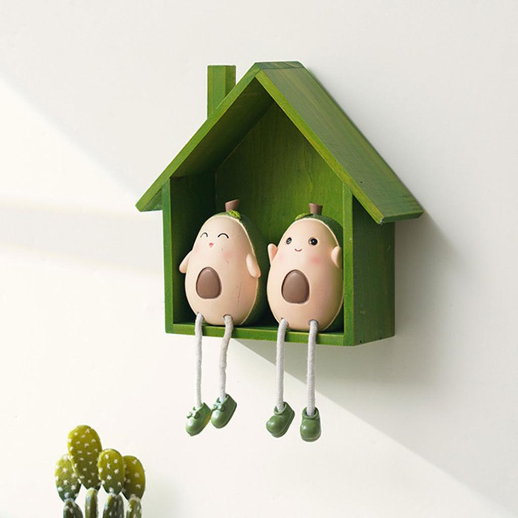 Small Houses Shelf Wood Materials Organizers Wall Mounted Designs for Home Decorative and Functional Storage Solution