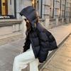 New Winter Puffer Jacket  Women Hooded Padded Coat Loose Casual Thickened Cotton-Padded Outerwear Cotton-padded