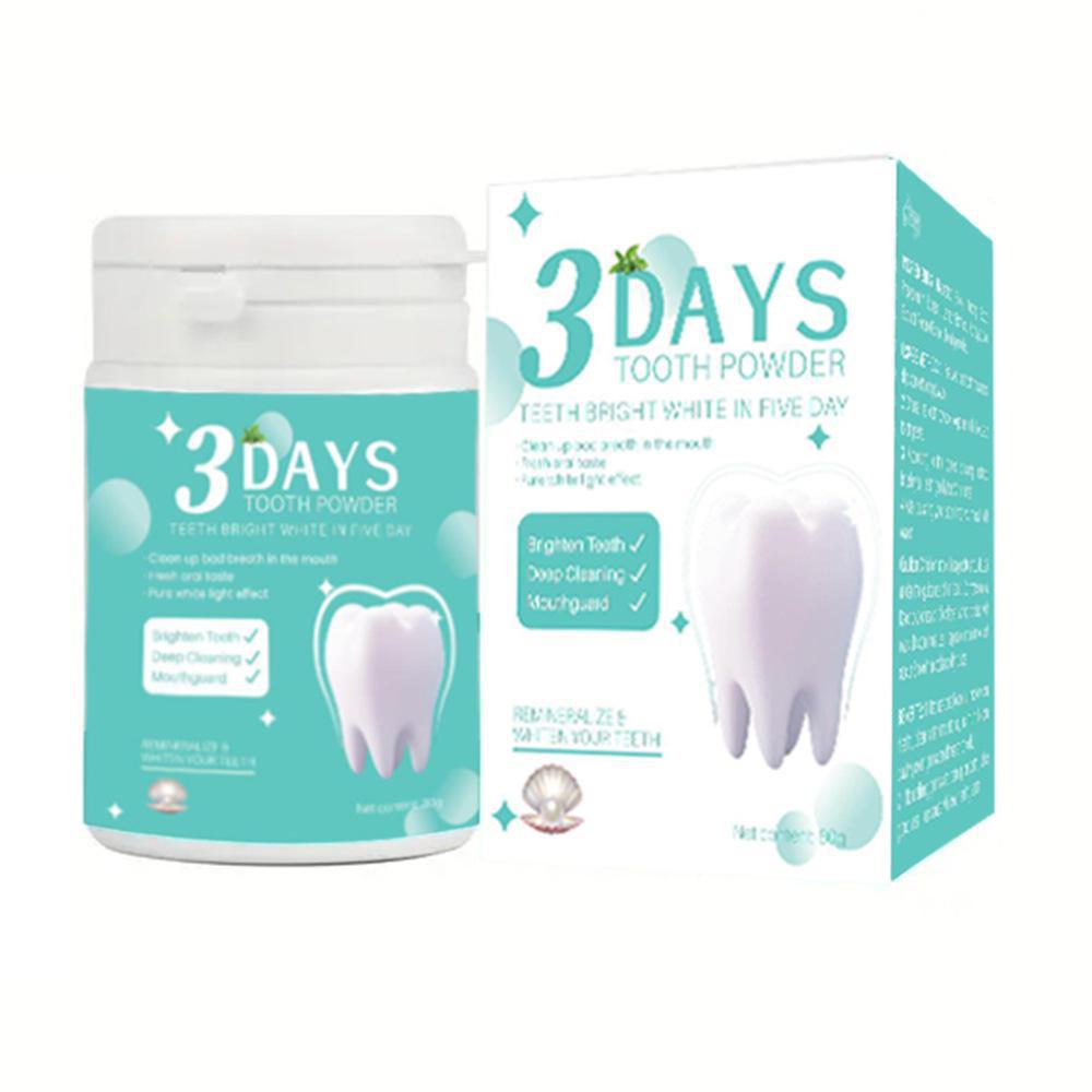 

«Отбеливающий мятный зубной порошок - Pure English» 80g, No. 1, 3 days зелёный