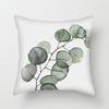 Simple Fresh Leaf Pattern Print Cover Car Sofa Cushion Cover Luxury Home Decoration Cushion Cover
