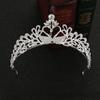 Korean Style Bridal Crown High End Wedding Headwear Studio Shooting Crystal Rhinestone Metal Crown