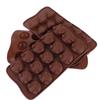 Smile Face Pig Shaped Mini Poop Chocolate Mold 15 Grids Candle Mold Poop Silicone Mold  DIY