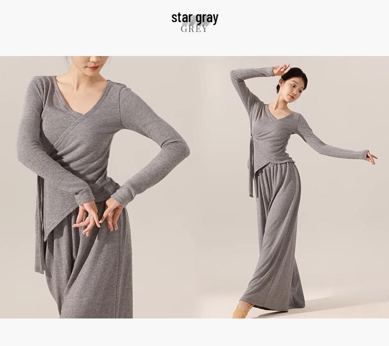 Top de Manga Comprida para Dança Moderna Feminino para Treino e Uso Diário