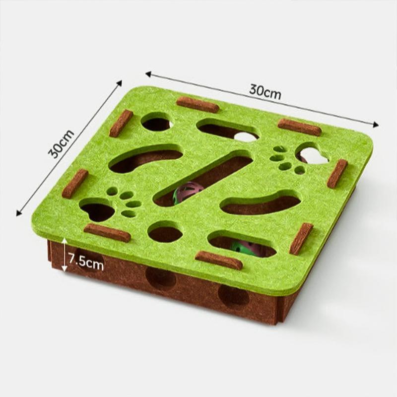 

Cat Puzzle Toy Felt Puzzle Box Cat Exercise Toy With Ball Indoor Sports Entertainment Hunting Cat Toys For Indoor Cats