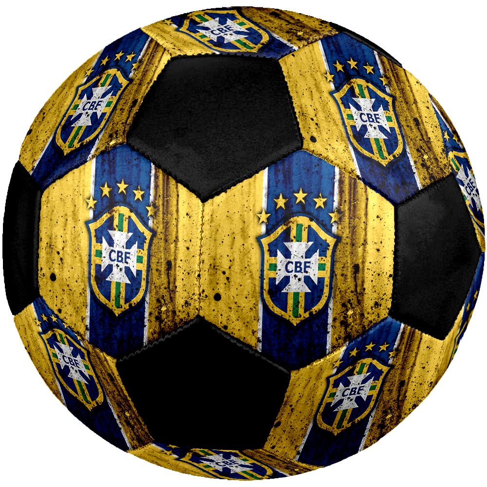 SIZE 5 Brazil National Football Team Soccer Ball Colorful All Ages Machine Stitched PVC Competition Ready Durable High-Bounce
