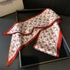 New Luxury Fashion Print Silk Scarf New Headband Neckerchief Foulard Hairband Hijab Narrow Ribbon for Women Hair Scarves
