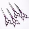 Professional Pet Grooming Scissors Set Dogs Cats Straight Thinning Curved Blades With Carry Case
