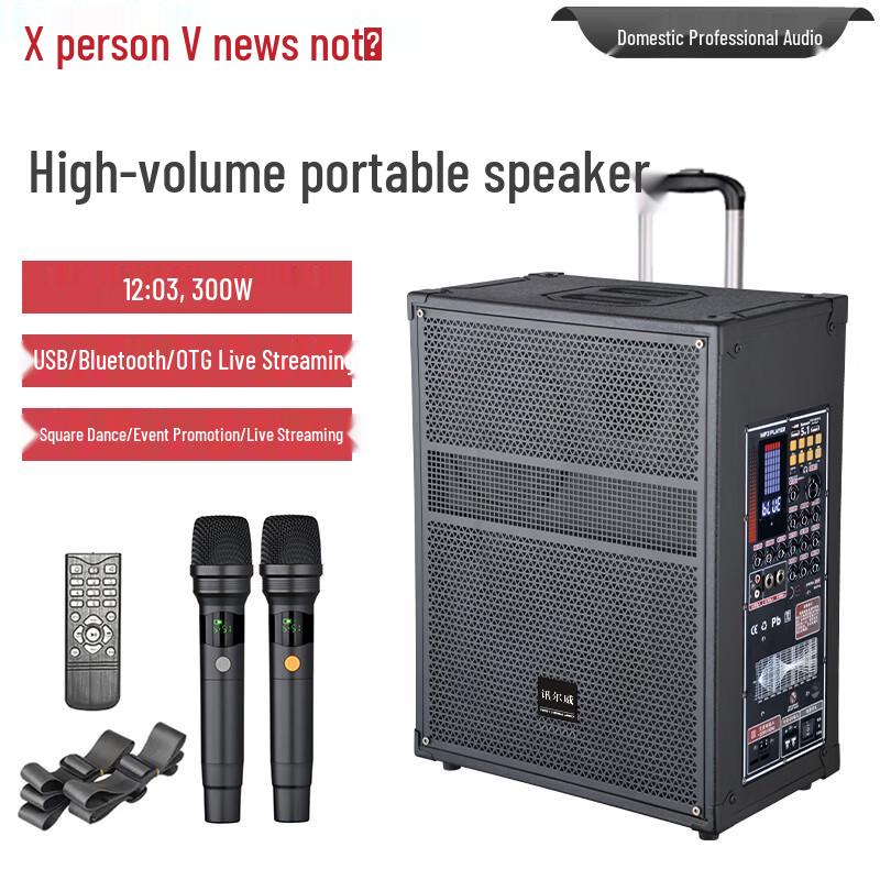 Xunwei Professional Portable Active PA Speaker with Microphone (CN Version)