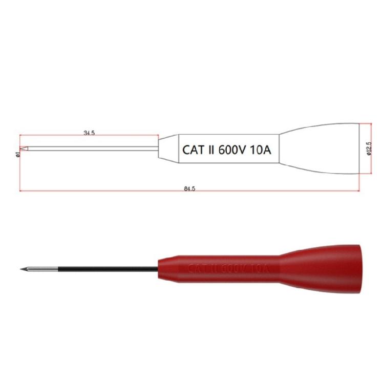 25Pcs Digital Electrical Multimeter Testing Test Leads Set with Wire Piercing Probes Set Professional Test Leads Set