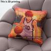 Anime Basketball Player Sunset Throw Pillow Covers Pattern Cushion Cover Suitable for Sofa Bedroom Car Pillow Cover