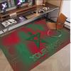 Personalized Crystal Velvet Carpet Morocco Football Pattern Non Slip Floor Rug