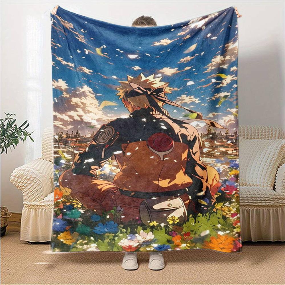 Naruto Blanket Soft Warm Cozy Suitable for Office Chair Picnics Seaside Four Seasons Multipurpose Digital Print Birthday Christmas Gift Blanket