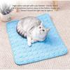 Pet Ice Silk Cooling Mat Summer Breathable Dog Bed Non-slip Washable Cooling Pad For Dogs Cats Puppies Kittens