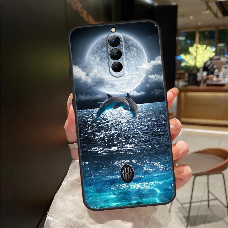 Animal Dolphin Case For ZTE Nubia Red Magic 8 8S 9 9S 10 10S 11 Pro Plus 6 7 6S 7S For RedMagic 10 Air Cover