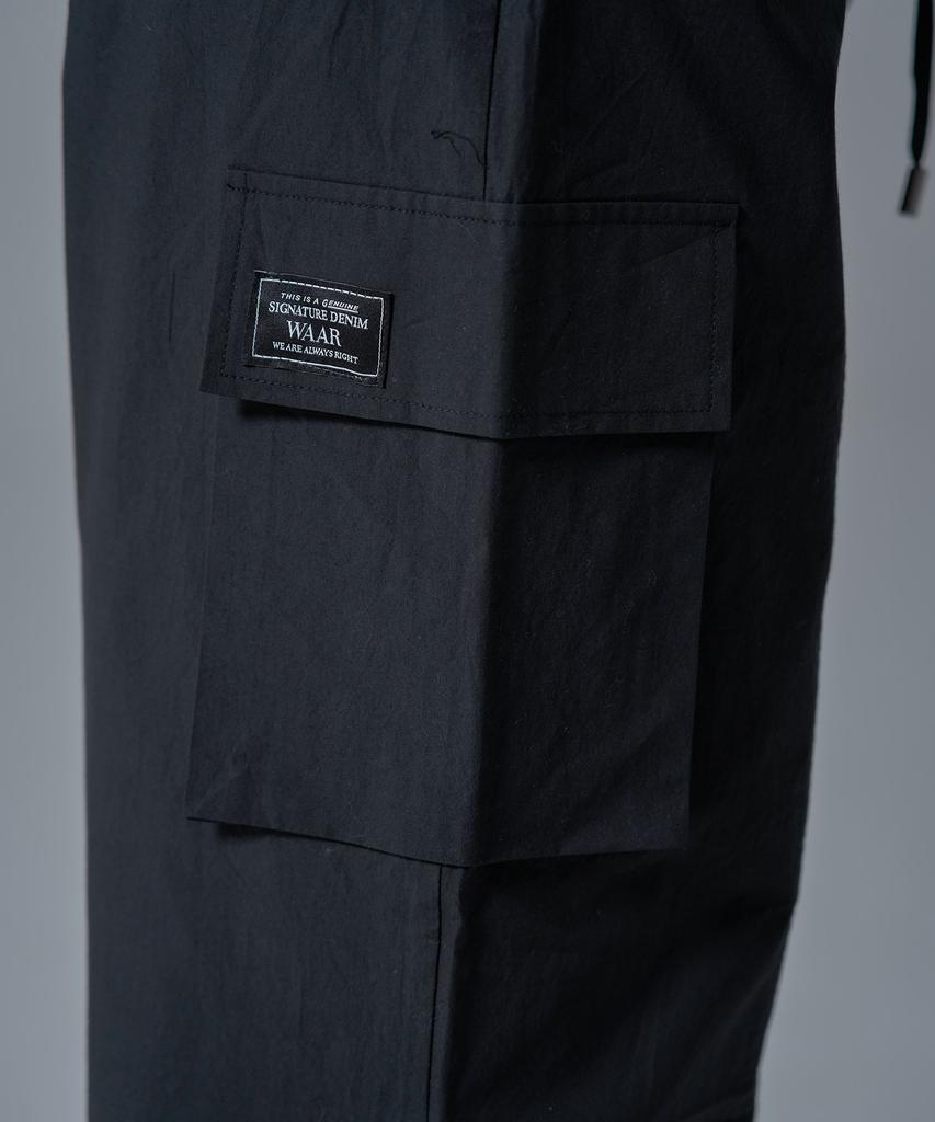 WAARFORWOMAN W1143 Cotton Banded Cargo_Black