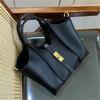 Women's Vegetable Basket Standard Cloth Bag Large Capacity Niche Design PU Sub-mother Bucket Bag