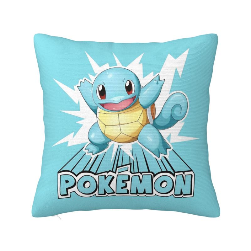 Custom Squirtles Anime Cushion Cover Play Game Soft Nordic Pillow Case