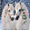 5D DIY Diamond Painting Kit Horse Partial Drill Resin Rhinestone Art