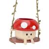 Mushroom Flower Pot Swing Face Planter Succulent Plant Pot Ornament for Wall Ceiling Shelf