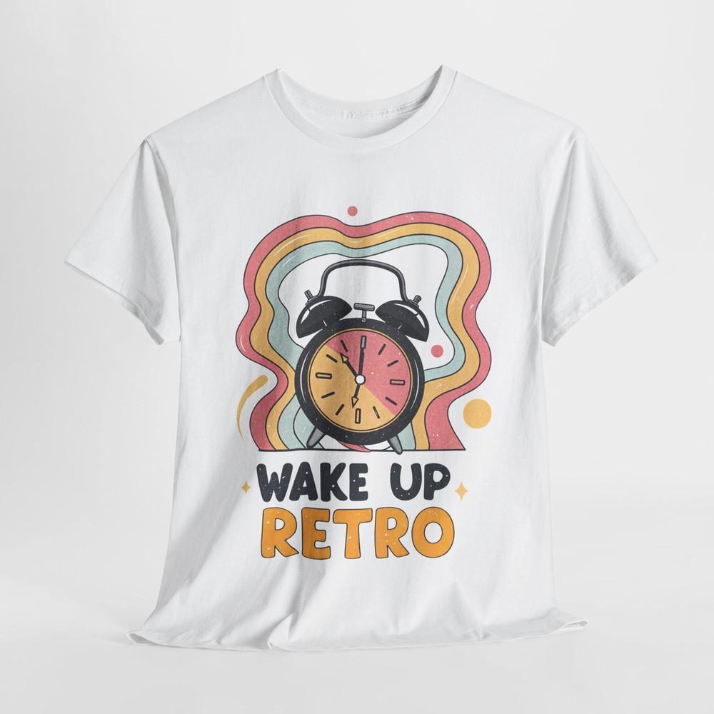 

Retro Wake Up Unisex TShirt – 70s Inspired Unisex Tee Vintage Vibes Style Unisex T-Shirt M