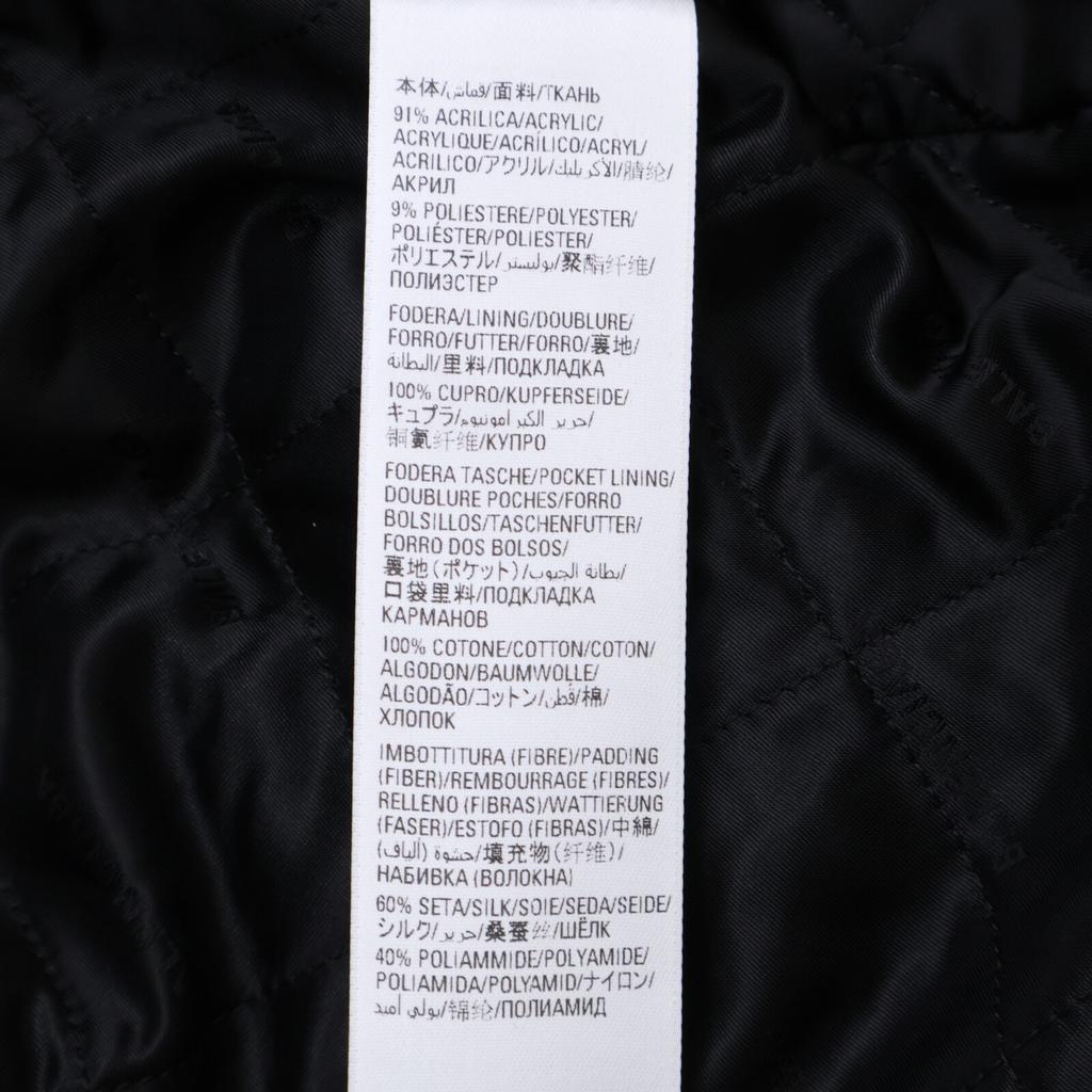 Balenciaga Domestically Authorized 22AW 721789 TNQ30 Back BB Zip-up Fur Coat Jacket/Fur Coat Jacket 32 White X blackUsed