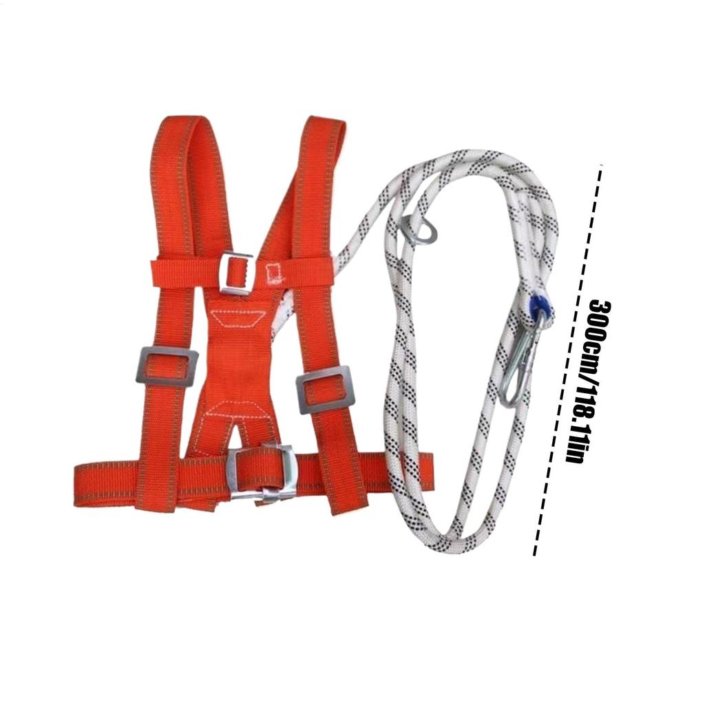 Verstellbarer Sicherheitsgurt Fallschutz, Doppelgurt-Ganzkörpergurt für Fensterreinigung, Lager, Bau & Arbeit