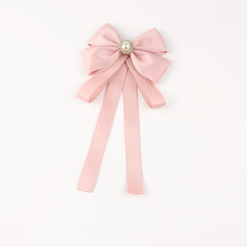 Handmade Bowknot Brooch Fabric Bow Tie British Style Female Shirt Collar Pins Fashion Jewelry Brooches For Women Accessories