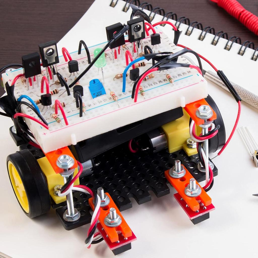 Flutesan 12 Pieces 10K Ohm Trim Potentiometer Kit with Knob Variable Resistors Breadboard Trimmer Potentiometer Assortment Kit Compatible with