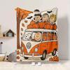 1Pc Snoopy'S Halloween Adventure Blanket Soft And Comfortable Casual Warm Camping Travel Christmas Halloween Gift M91789