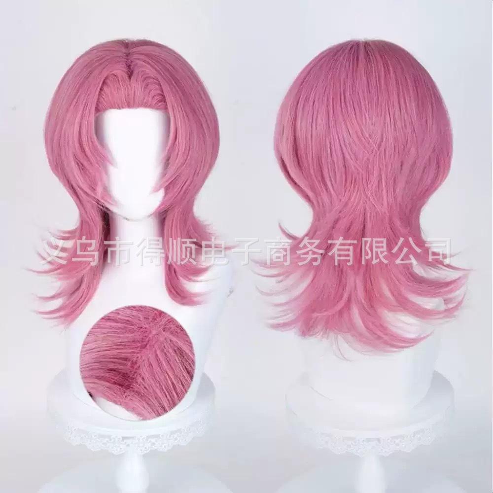 Witch Hunting Group Cos Wig, Mila Rose Red Long Straight Wig, Lumi Purple Braid Wig