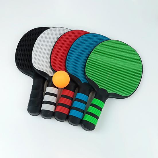 Ping Pong Paddles Silicone Table Tennis Racket Pingpong Training Bat with Ergonomic Handle for Beginner