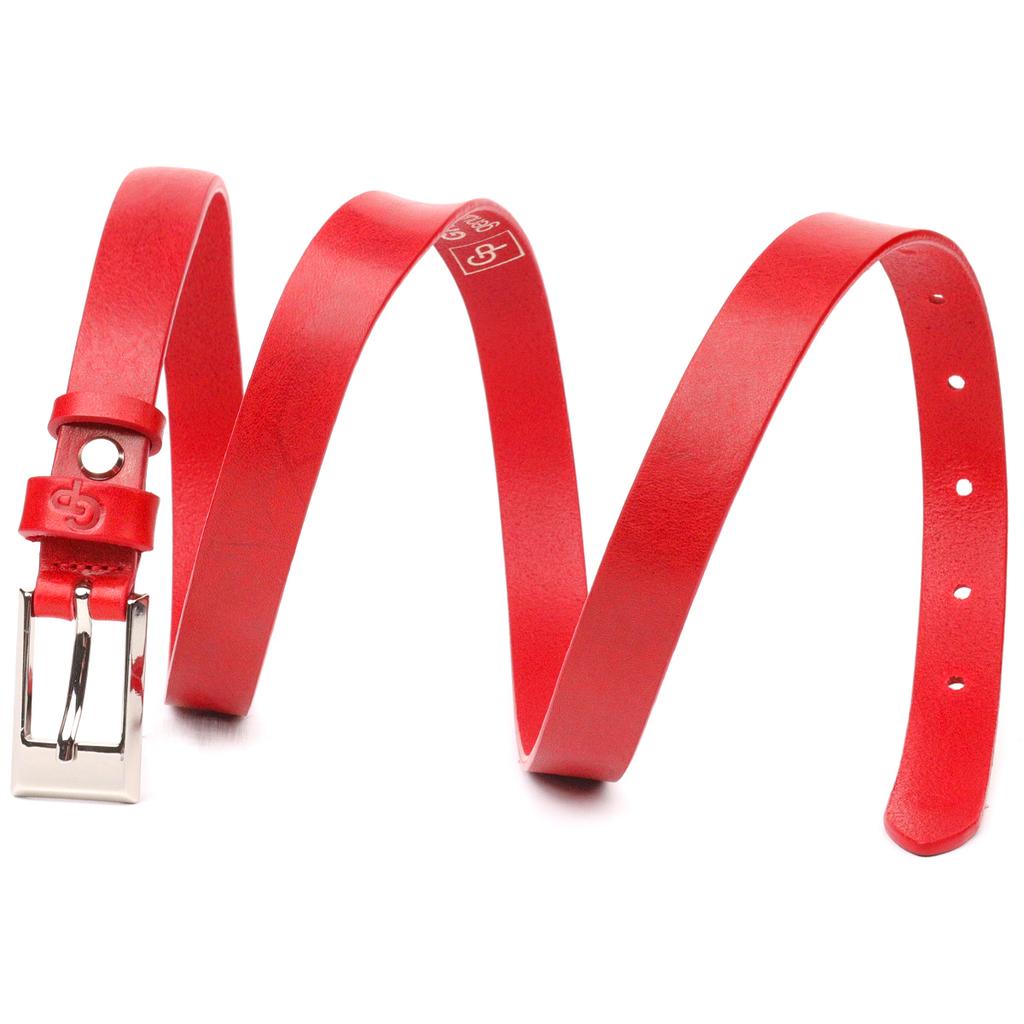 Attraktiver Damen-Ledergürtel GRANDE PELLE Ledergürtel 21445 Rot