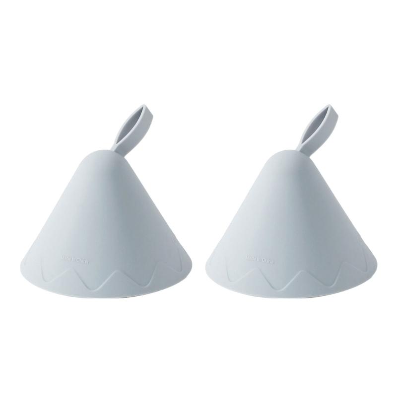 

Set of 2 Pots Clip Cover Insulated Handle Caps Pots Handle Glove Heat Insulation Glove Small Oven Mitt Silicone Material