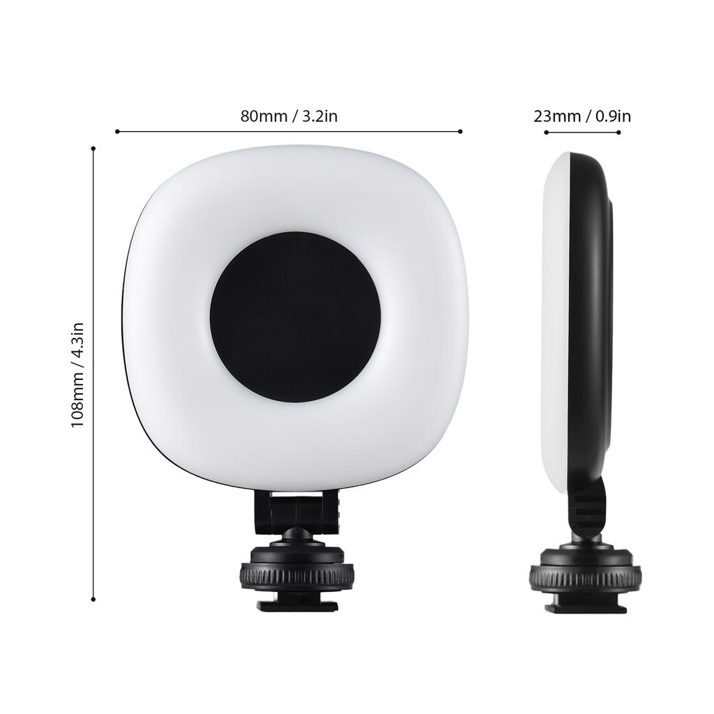 2 Pack Pocket LED Video Light Camera Light Photography LED Fill Light 3 Lighting Modes 3 Levels Brightness Built-in Battery with